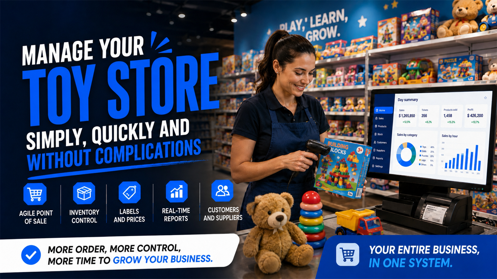 XGestion management campaign for Toy stores